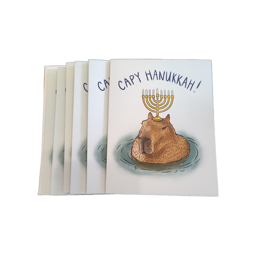Capy Hanukkah! Card Set