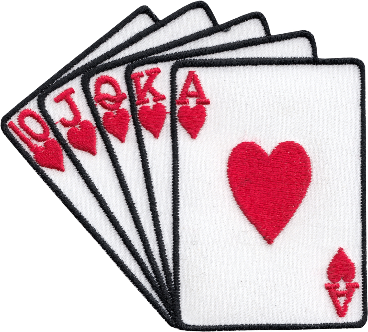 Playing Cards with Royal Flush Patch