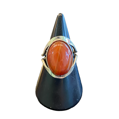 Carnelian Modern Ring
