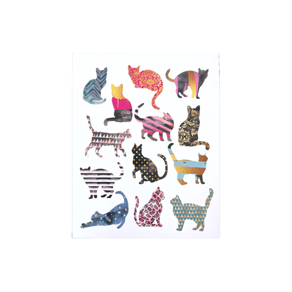 Cat Silhouettes Print