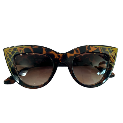 Pin Striped Colorful Cobweb  Sunglasses