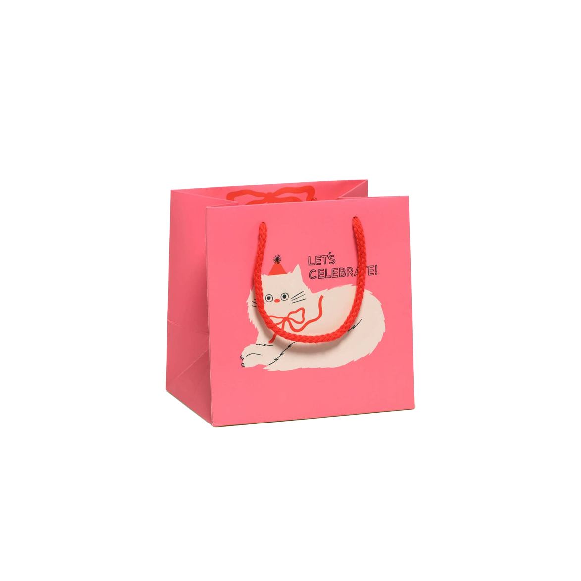 Let's Celebrate Cat Small Gift Bag