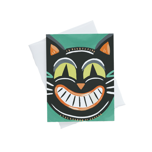 Vintage Cat Halloween Card