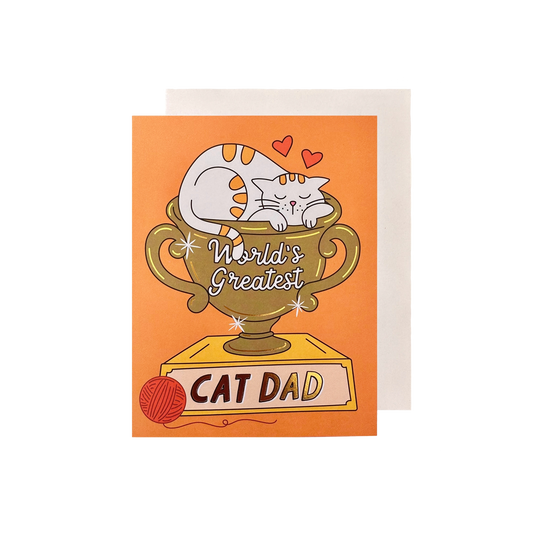 Worlds Greatest Cat Dad Card