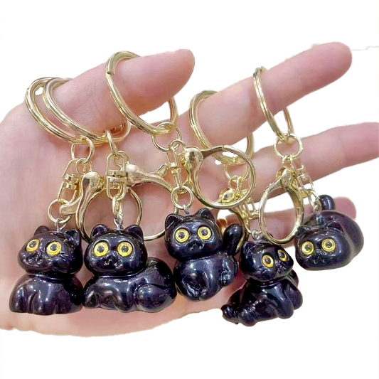 Black Cat Key Charm