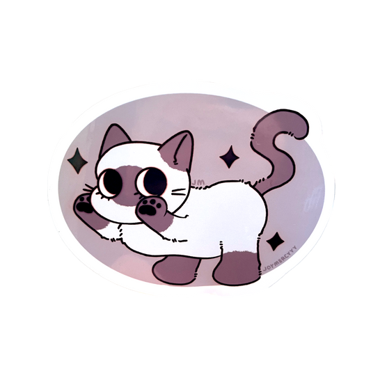 Purrrfectly Precious Kitty Sticker