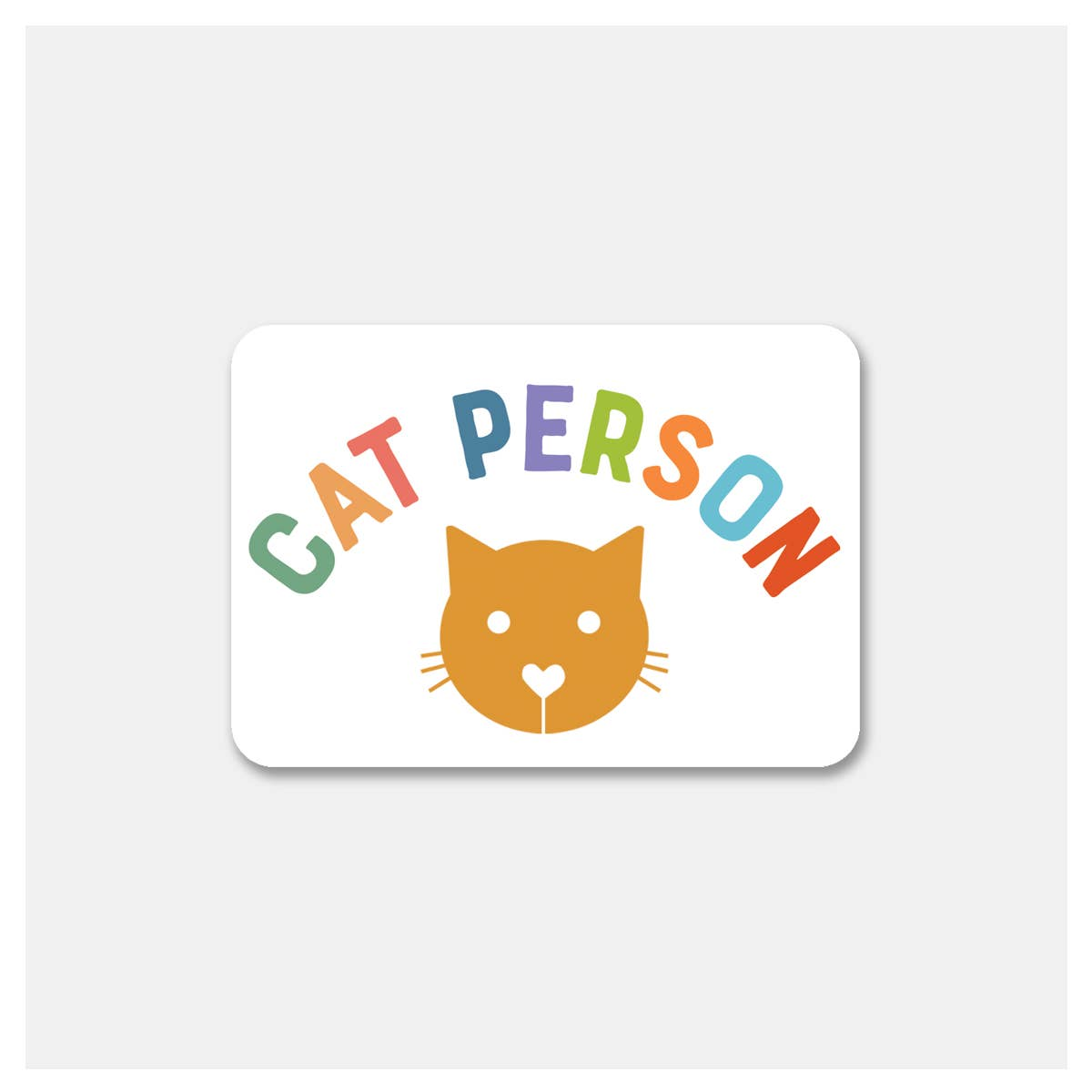 Cat Person Sticker