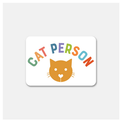 Cat Person Sticker