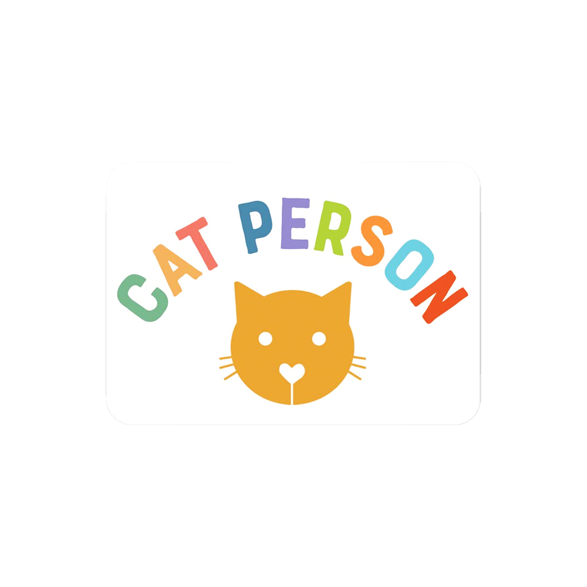 Cat Person Sticker