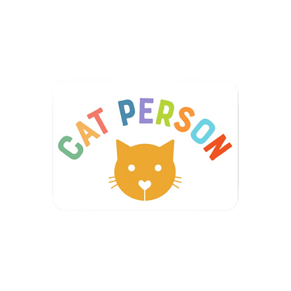 Cat Person Sticker