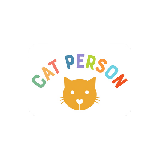 Cat Person Sticker