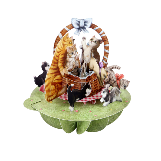 Pirouette Kittens In A Basket Card