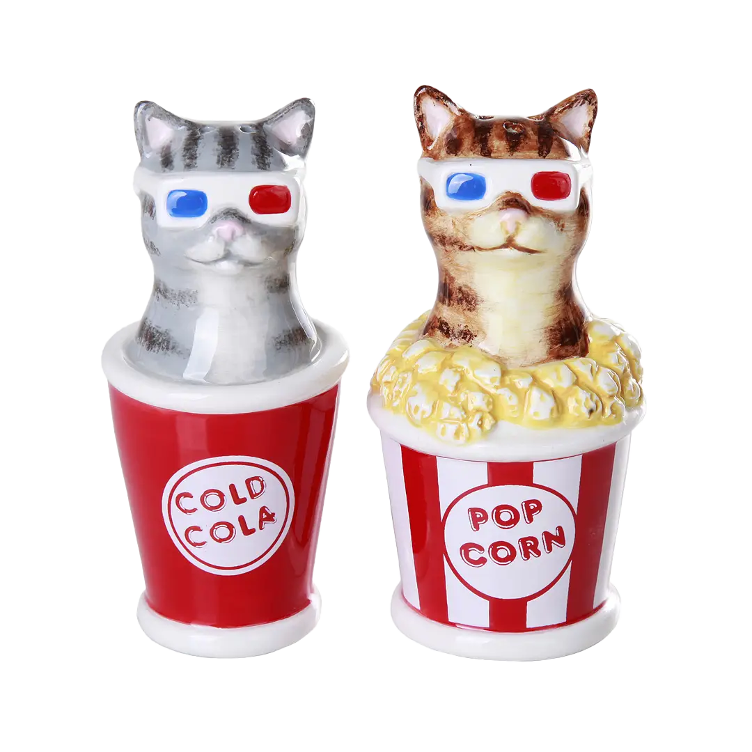 3D Kitty Cats Salt and Pepper Shaker Set