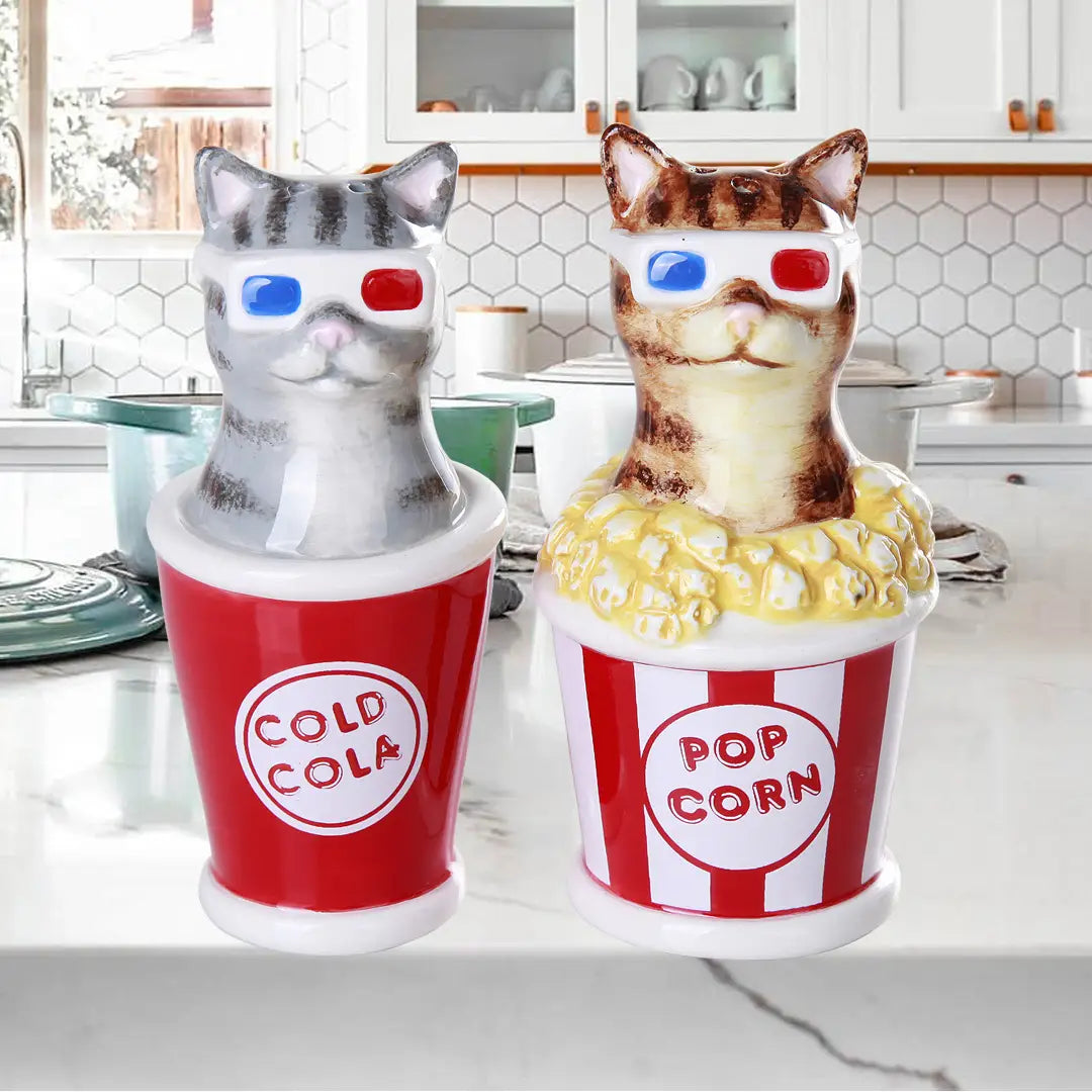 3D Kitty Cats Salt and Pepper Shaker Set