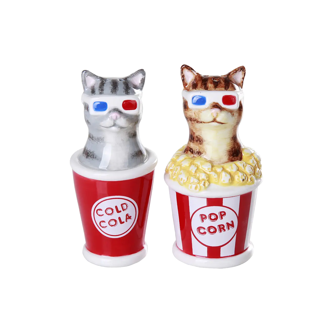 3D Kitty Cats Salt and Pepper Shaker Set
