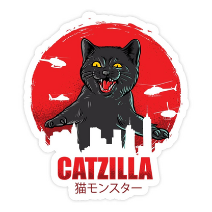 Catzilla Vinyl Sticker