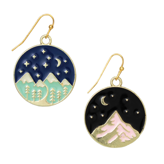 Celestial Mountain Range Dangle Earrings