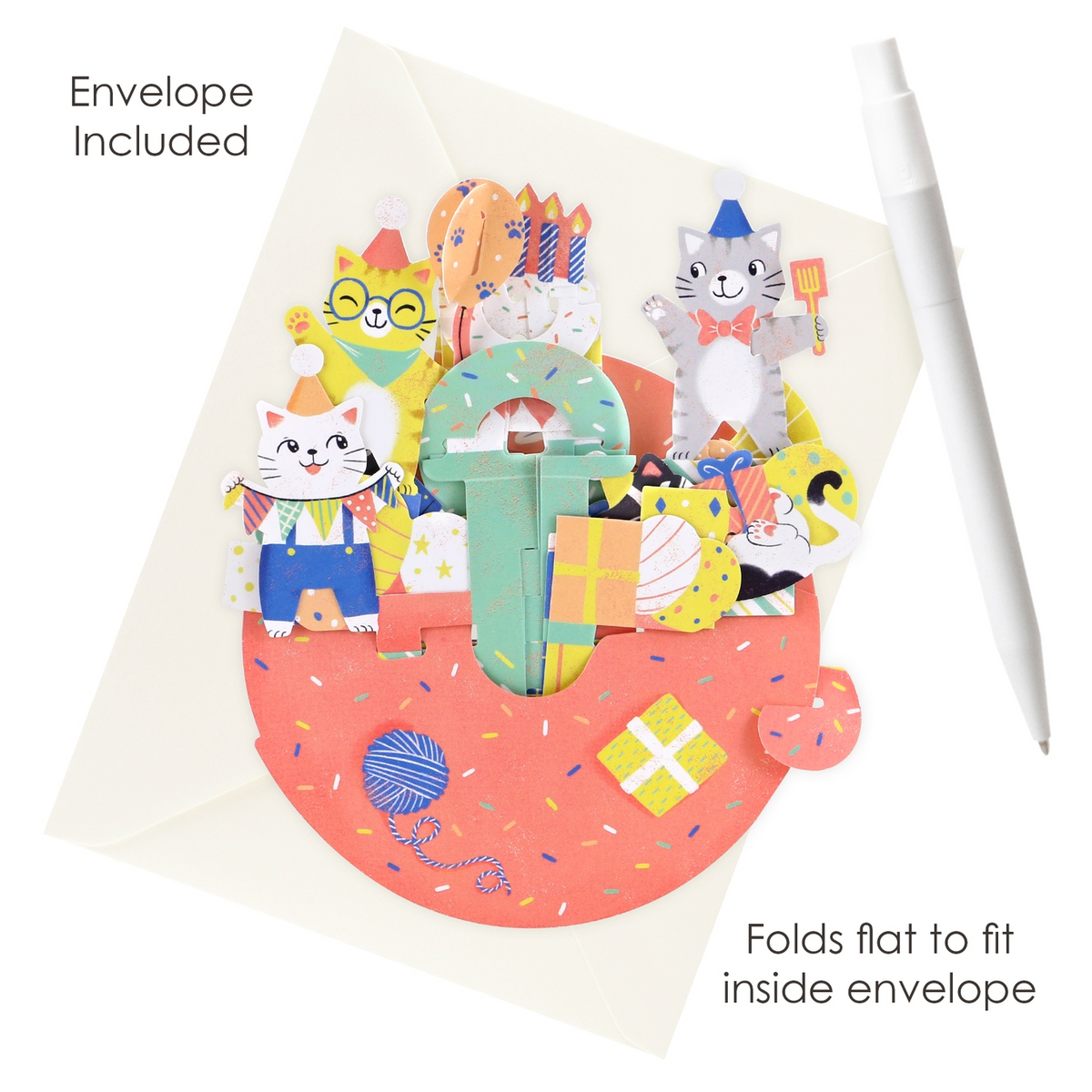 Pirouette Birthday Cats Card