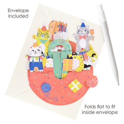 Pirouette Birthday Cats Card