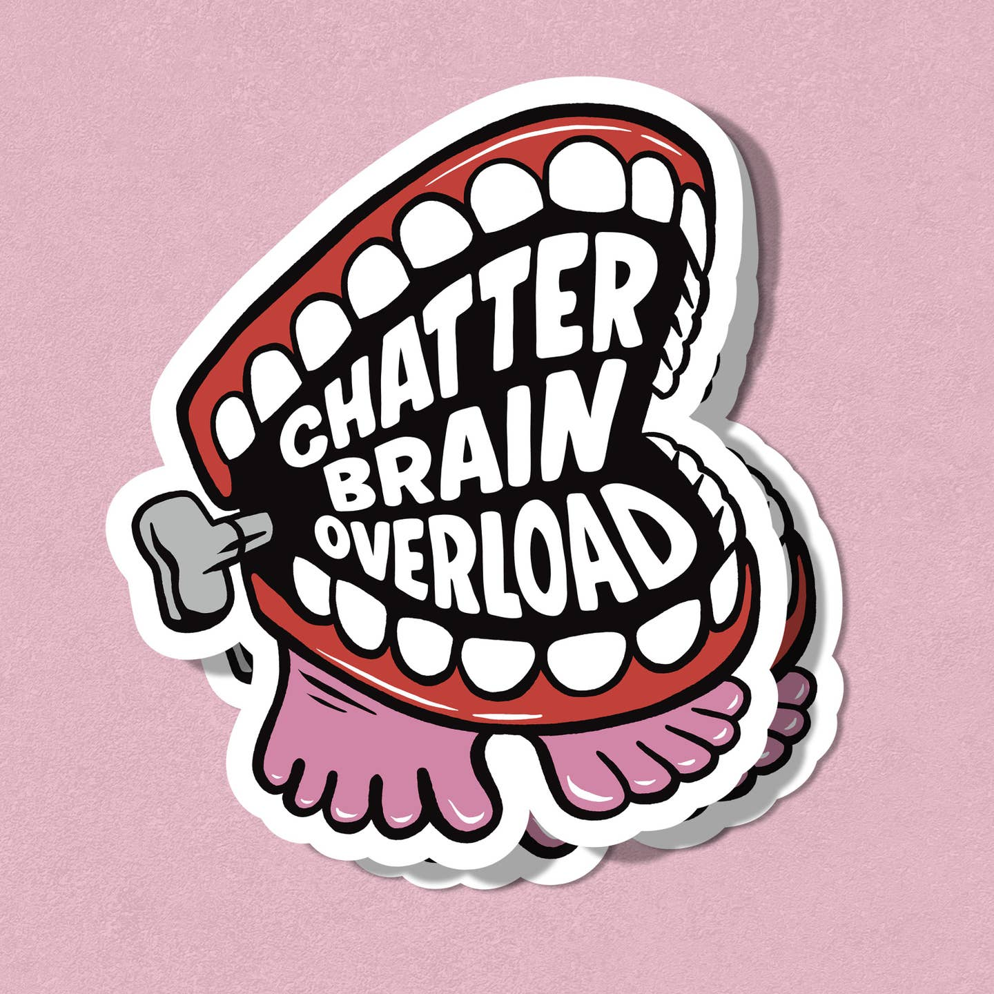 Chatter Brain Overload Sticker