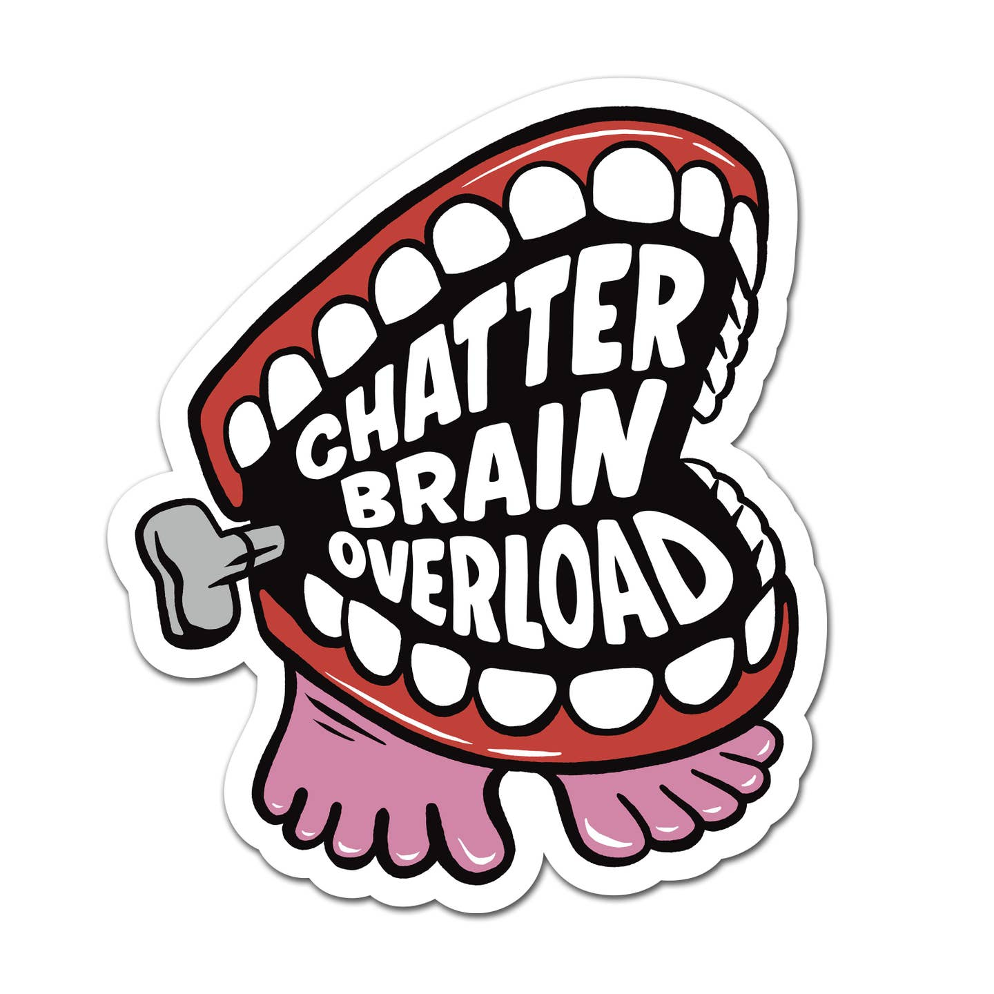 Chatter Brain Overload Sticker