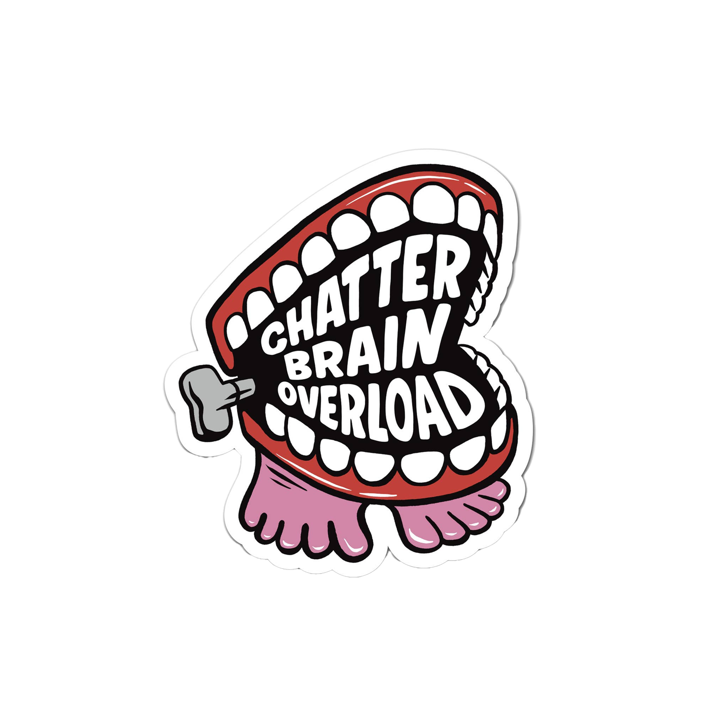 Chatter Brain Overload Sticker