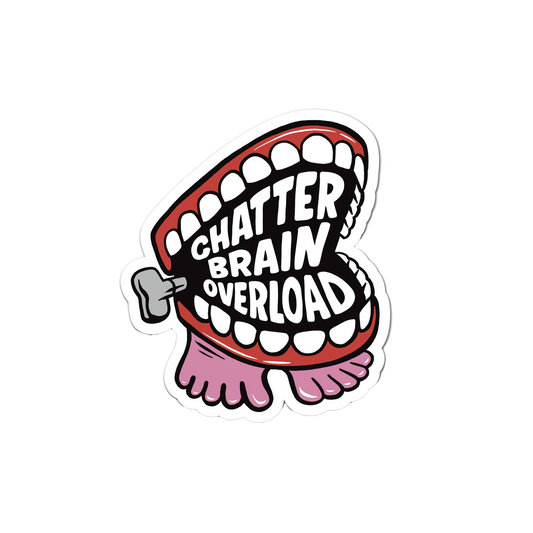 Chatter Brain Overload Sticker