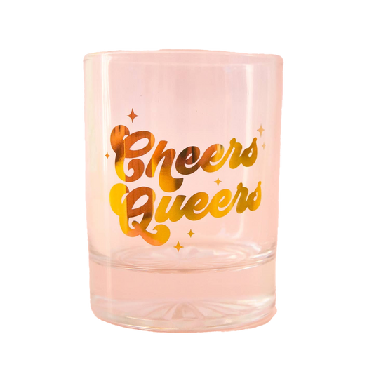 Cheers Queers Glass Tumbler