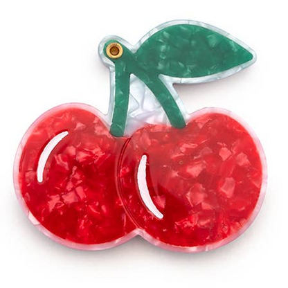 Cherries Swing-Hinge Folding Compact Mirror