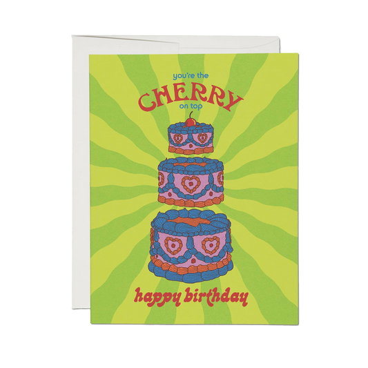 Layered Birthday Cake Birthday Card