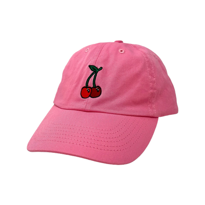 Cherries Embroidered Hat