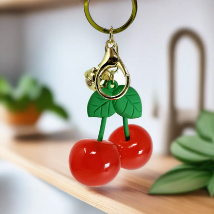 Charming Cherries Key Chain