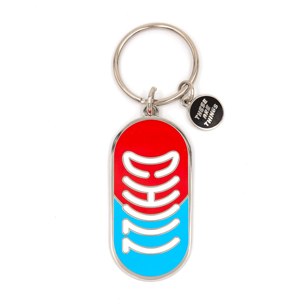 Chill Pill Enamel Keychain