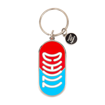 Chill Pill Enamel Keychain