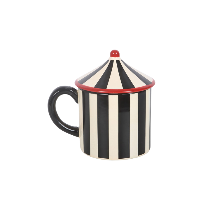 Black Striped Circus Tent Mug