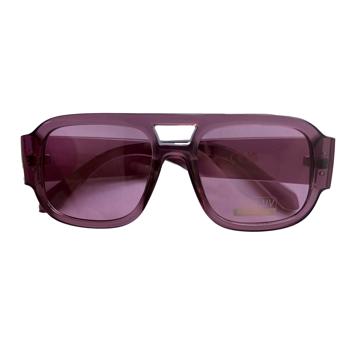 Bright Summer Straight Aviator Sunglasses