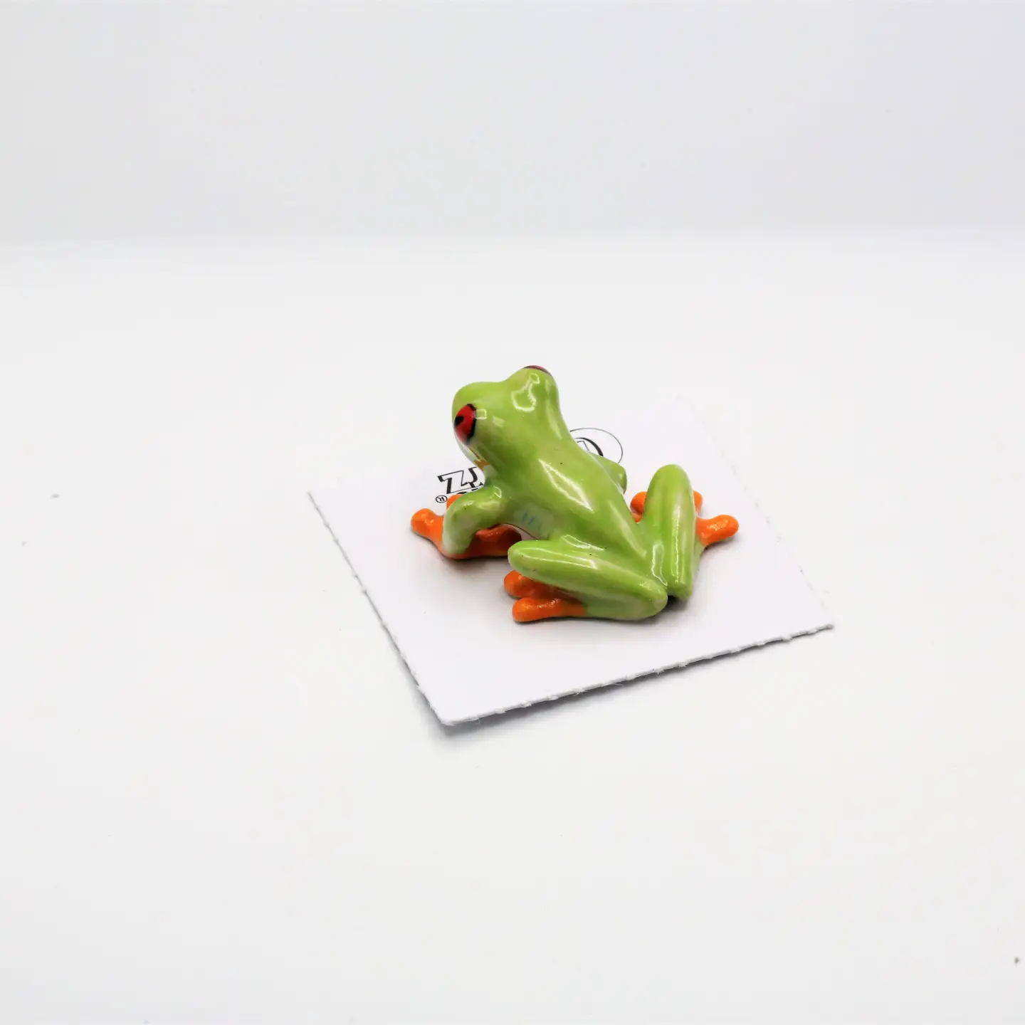 "Clinger" Red-Eyed Frog Porcelain Miniature