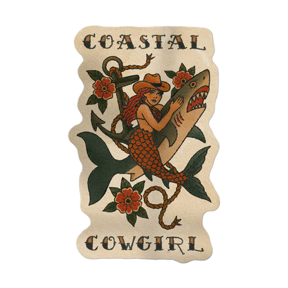 Coastal Cowgirl Sticker