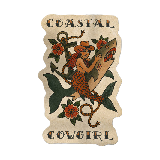 Coastal Cowgirl Sticker
