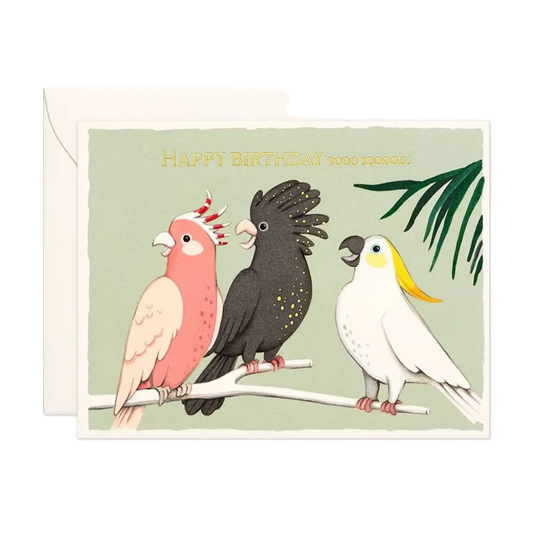 Cockatoo Birthday Card