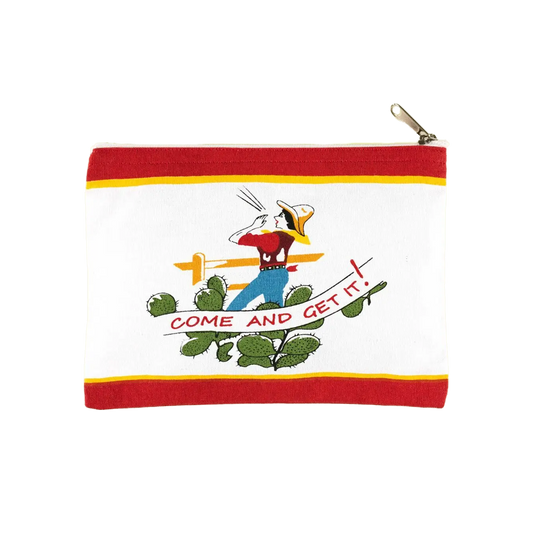 Come and Get It Cowgirl Ranch Retro Zippered Pouch