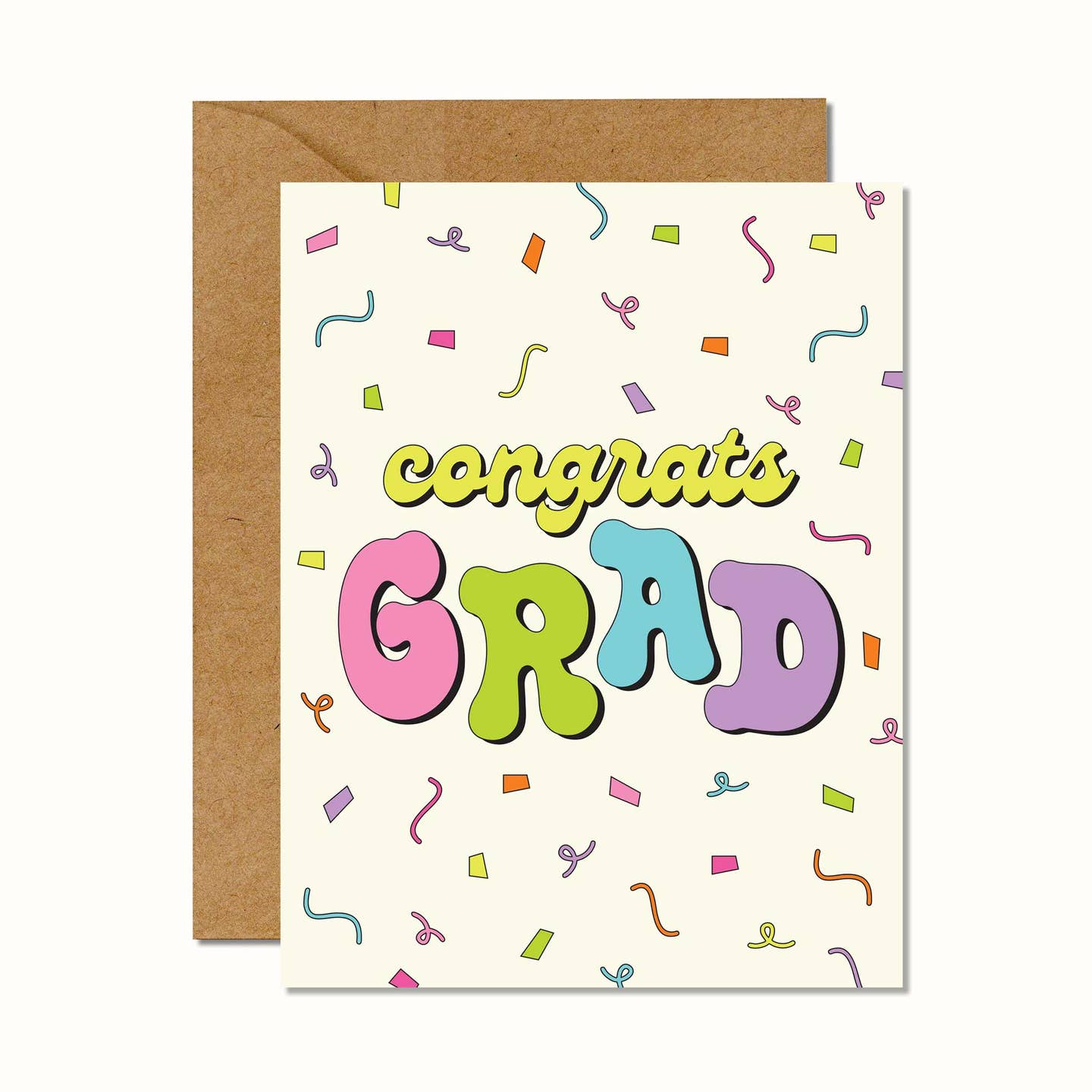 Congrats Grad Confetti Graduation Card