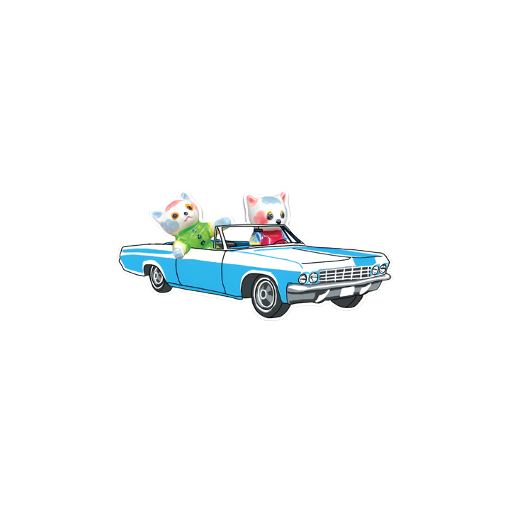 Convertible Cat Sticker
