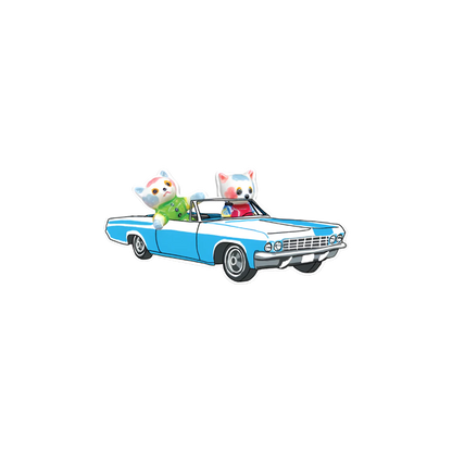 Convertible Cat Sticker