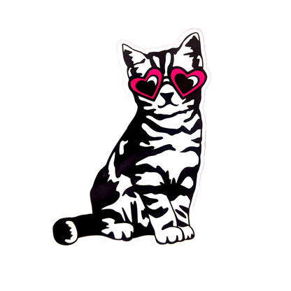 Cool Cat Vinyl Sticker