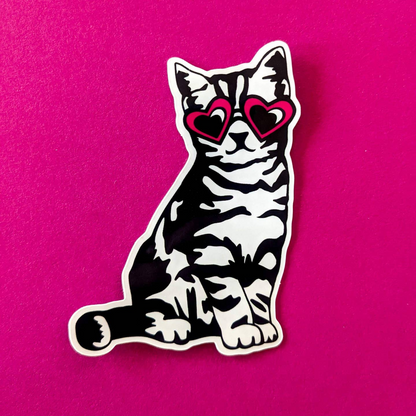 Cool Cat Vinyl Sticker