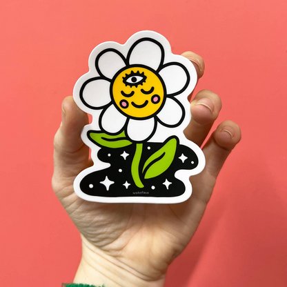 Cosmic Daisy Sticker