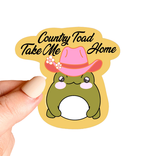 Country Toad Sticker