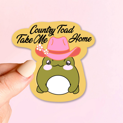 Country Toad Sticker