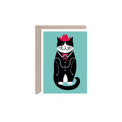 Cowboy Cat Birthday Card